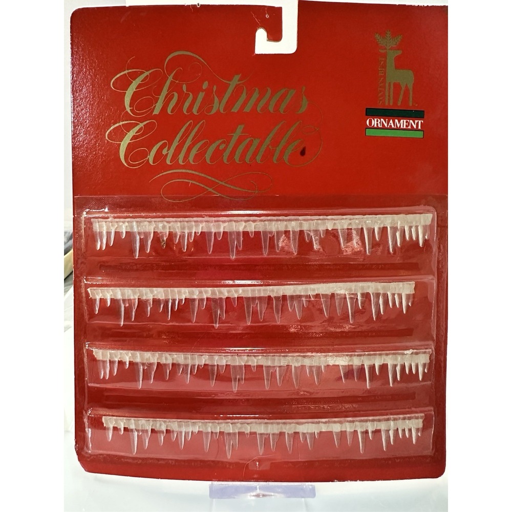 Santas Best Christmas Collectable Ornament Glitter Snow For Village Or Crafts 6"